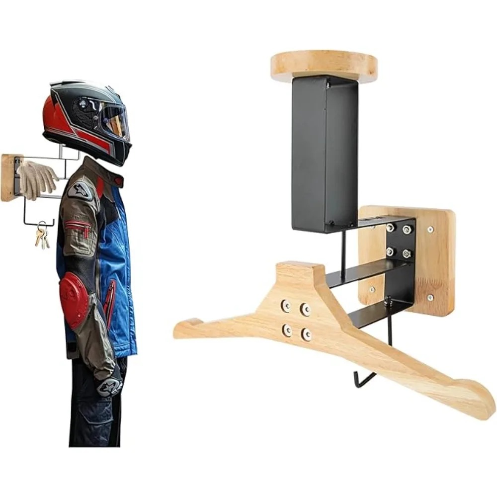 Cycling Gear Wall Mount - Motorrad 1PCS Holz Helm Halter Wand