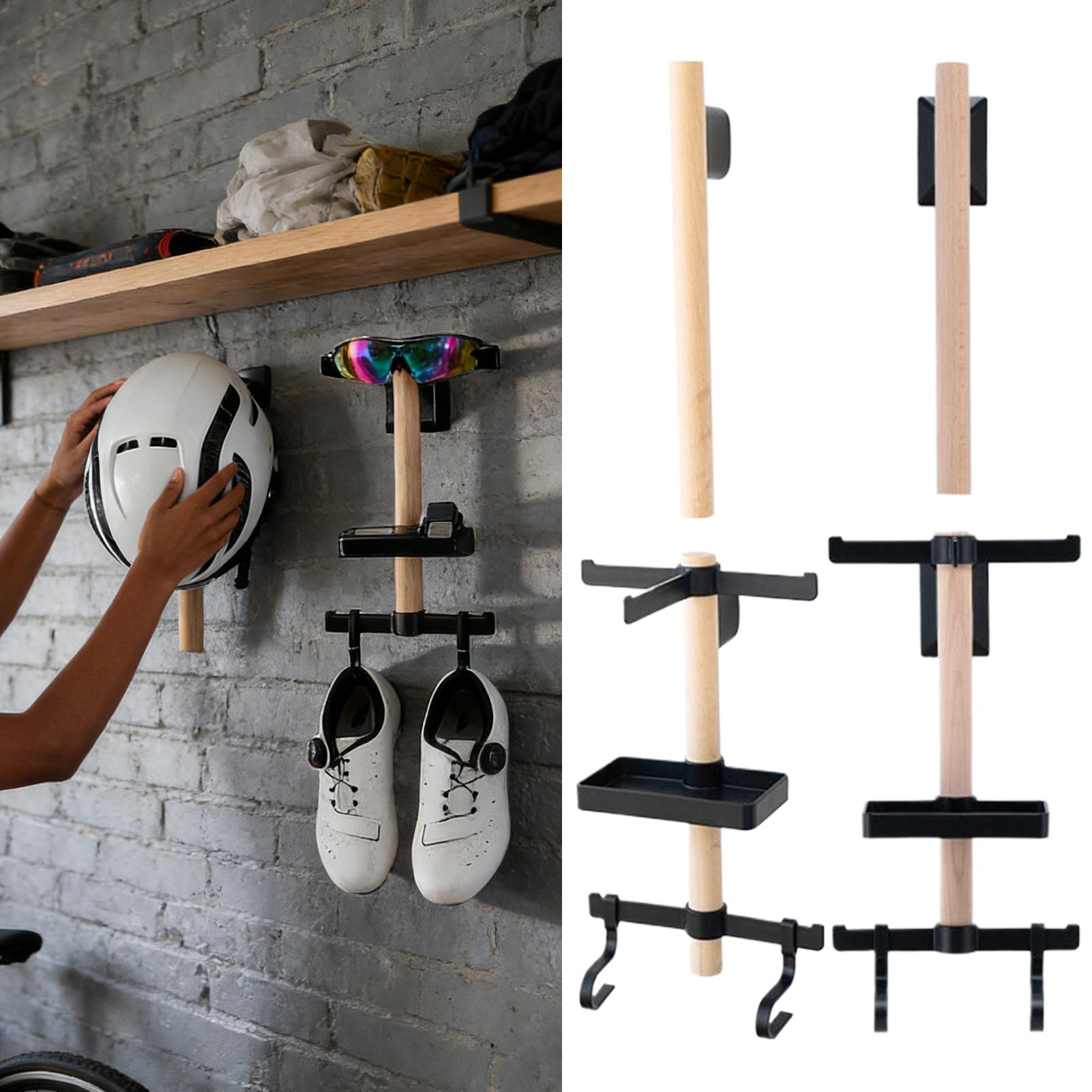 Cycling Gear Wall Mount - Wandmontierte Aufbewahrungshalterung für Fahrradzubehör Fahrradhelm /Brille