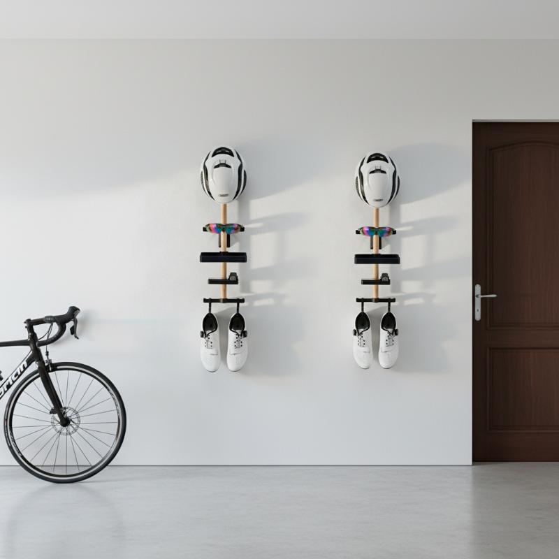 Cycling Gear Wall Mount - Fahrrad-Desktop-Organizer Displayhalterung 1 Set Brillen- und
