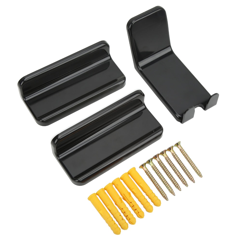 Cycling Gear Organization - Robuster schwarzer Fahrrad-Wandhalter aus Kohlenstoffstahl, inklusive