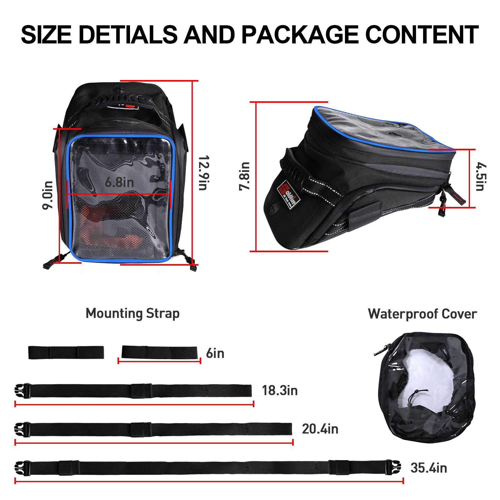Erweiterbare Motorrad-Tank tas – Cycling Gear Storage Bewertung und Preis